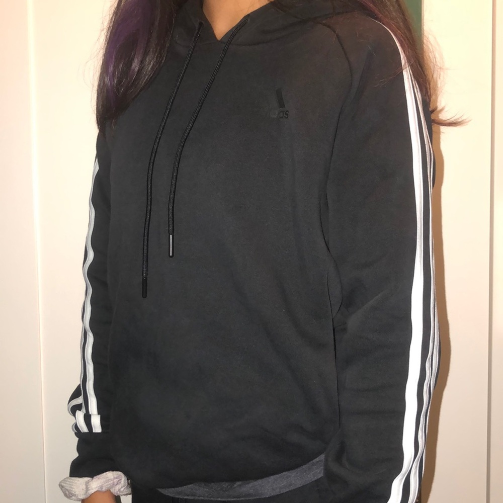 black adidas hoodie